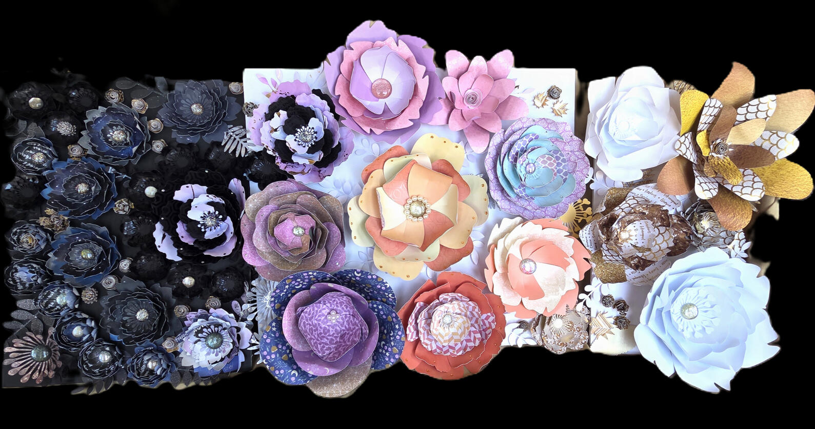 Stardust to Bloom Paper Flower Backdrop